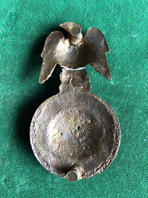 Z.A.R. JOHANNESBURG VRIJWILLIGER CORPS HORSE MARTINGALE BADGE-WORN 1896-1899-(BROKEN)