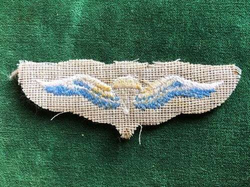 1ST TYPE CLOTH PARACHUTE WINGS-1961-1968