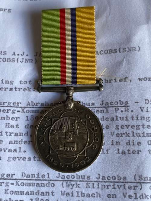 ABO TO BURGER A.J. JACOBS-APPLICATION VORM SHOWS THAT BURGER JACOBS JOINED UP 20/12/1899 TO MAY 1902