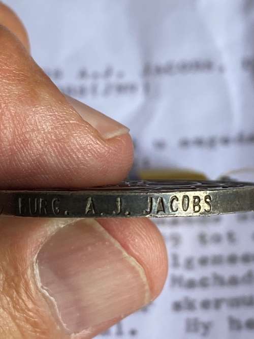 ABO TO BURGER A.J. JACOBS-APPLICATION VORM SHOWS THAT BURGER JACOBS JOINED UP 20/12/1899 TO MAY 1902