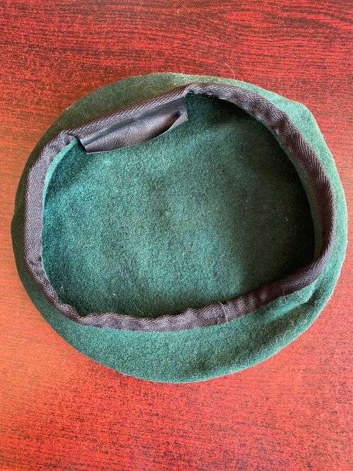 INFANTRY BERET-INSIDE RING -MEASURES 54 CM