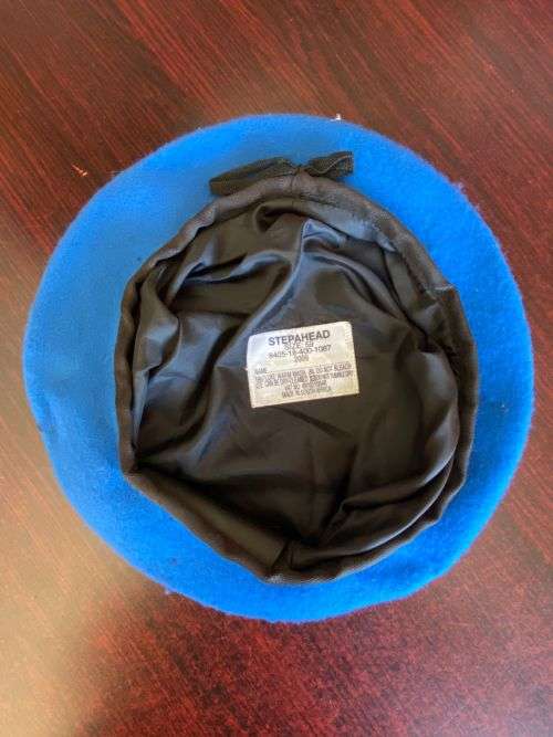 ORDNANCE SERVICE,LIGHT BLUE BERET ,SIZE 59- VERY GOOD CONDITION