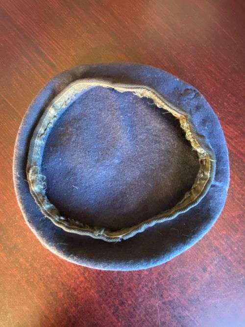 SA ARMY DARK BLUE BERET- INSIDE RING MEASURES 53CM