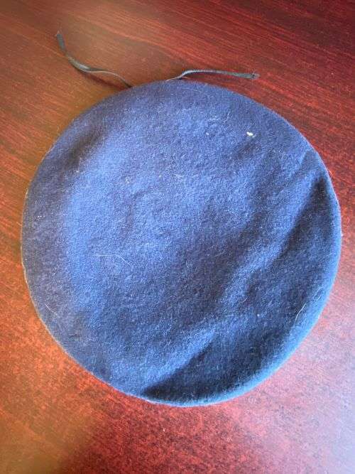 SADF BERET,DATED 1985/86 DARK BLUE-SIZE 62-VERY GOOD CONDITION