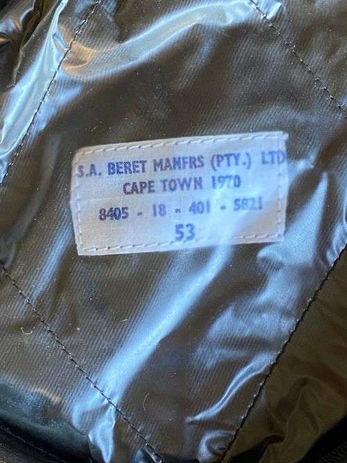 SA ARMY BERET-DATED 1970-SIZE 53-DARK BLUE-GOOD CONDITION