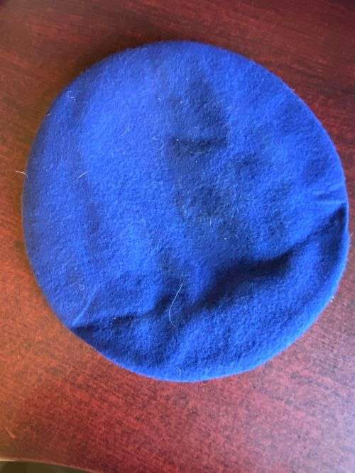SA ARMY BERET-DATED 1970-SIZE 53-DARK BLUE-GOOD CONDITION