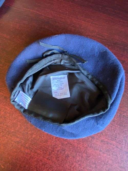 SA ARMY BERET-DATED 2014-SIZE 55-DARK BLUE-GOOD CONDITION