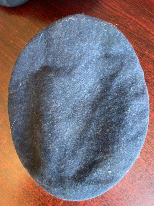 SADF BERET- DARK BLUE- INSIDE RING MEASURES 50 CM
