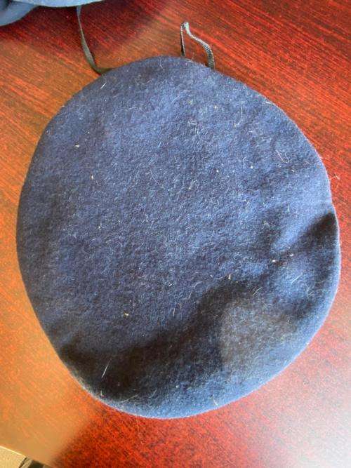 SADF BERET DATED 1985/86-SIZE 62-DARK BLUE - VERY GOOD CONDITION