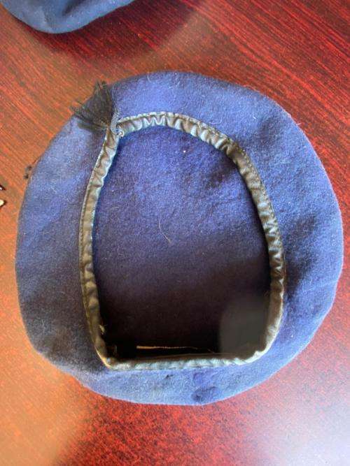 SADF BERET-DARK BLUE-INSIDE RING MEASURES 50CM