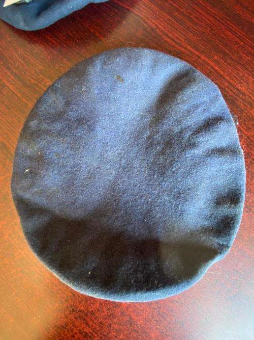 SADF BERET-DARK BLUE-INSIDE RING MEASURES 50CM