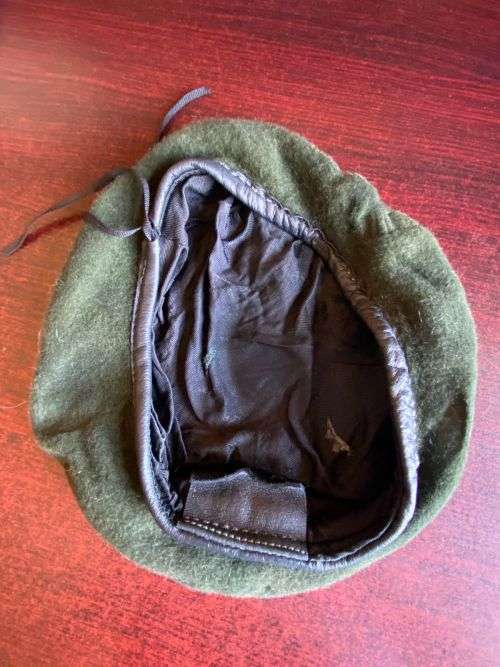 SA INFANTRY BERET-INSIDE RING MEASURES 52 CM