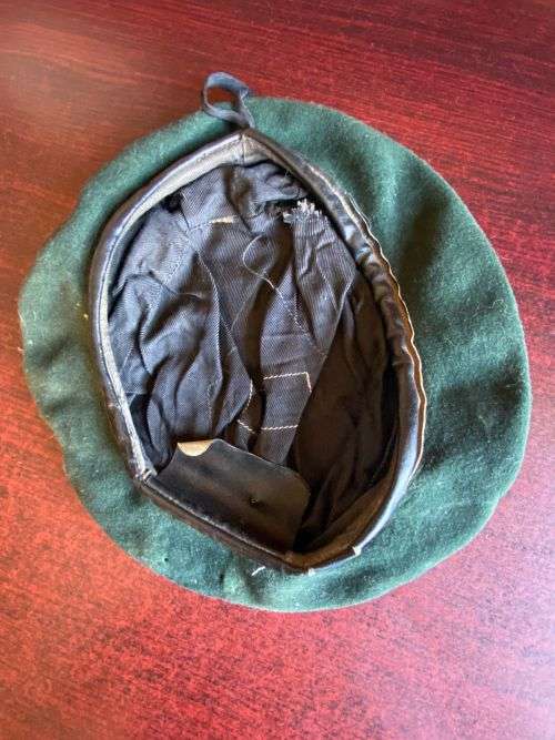 SA INFANTRY BERET-INSIDE RING MEASURES 52 CM