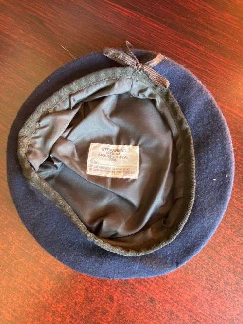 SA ARMY BERET-DATED 2006-SIZE 62-DARK BLUE-GOOD CONDITION