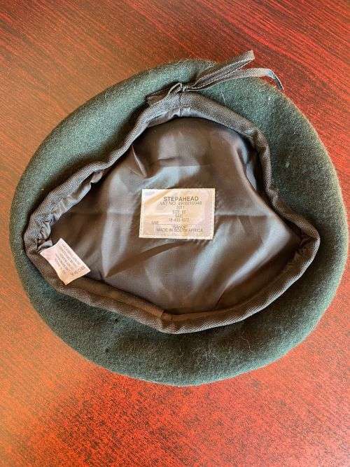 SA INFANTRY BERET-DATED 2011-SIZE 60-VERY GOOD CONDITION