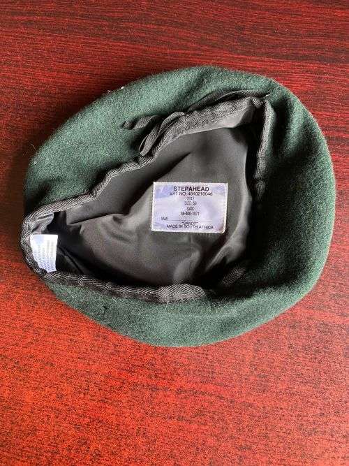 SA INFANTRY BERET -DATED 2012-SIZE 59-GOOD CONDITION