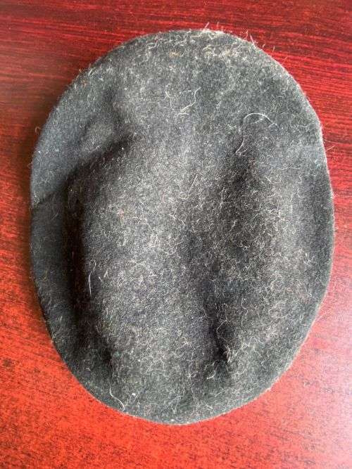 SADF BLACK BERET-DATED 1971/72-INSIDE RING MEASURES 49 CM