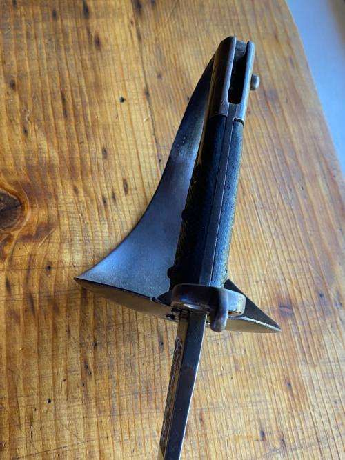 BRITISH 1859 PATTERN CUTLASS BAYONET,CONVERTED FOR MARTINI HENRY STEEL BOWL GUARD WITH SWORD KNOT SL