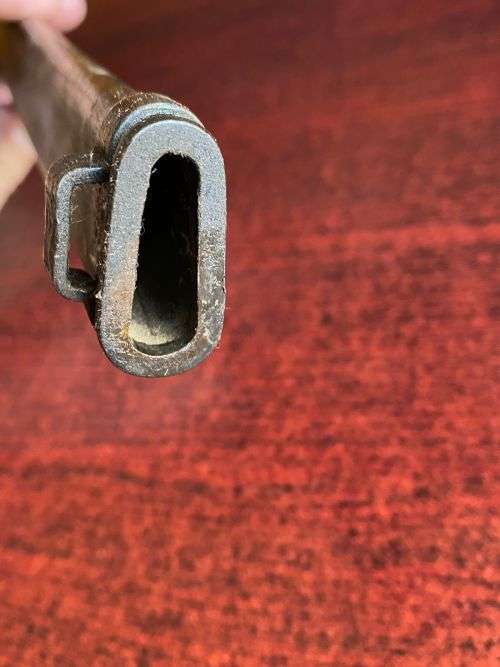 JAPAN EARLY PRODUCTION 30TH YEAR (1897) BAYONET/SWORD-IT HAS A ROUNDED POMMEL,SHAPED GRIPS AND A HOO