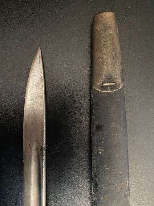 BRITISH 1907 BAYONET WITH HOOKED QUILLON-OVERALL LENGTH 555 MM
