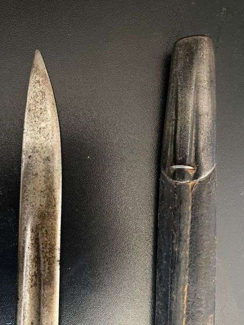 BRITISH 1907 BAYONET WITH HOOKED QUILLON-OVERALL LENGTH 555 MM