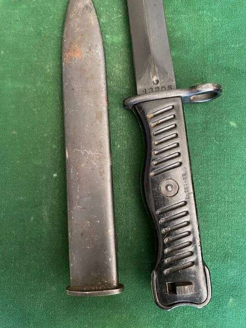 YUGOSLAVIAN M56 BAYONET FOR THE 7,62 M 1956 SUB MACHINE GUN- OVERALL LENGTH 280MM
