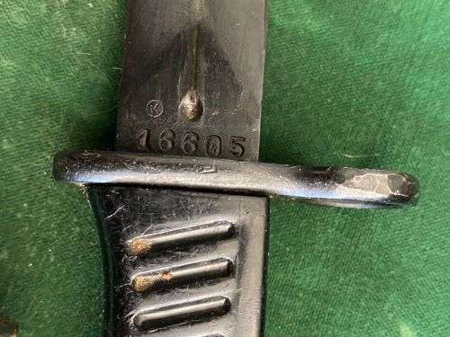 YUGOSLAVIAN M56 BAYONET FOR THE 7,62 M 1956 SUB MACHINE GUN- OVERALL LENGTH 280MM