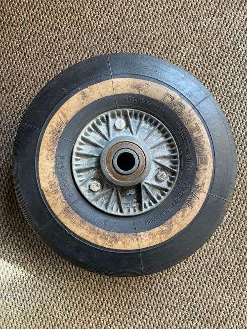 AUTHENTIC WW2 GERMAN FIGHTER AIRCRAFT MESSERSCHMITT BF109 TAIL WHEEL-ALSO USED ON THE FOEKE WULF 190