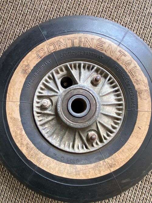 AUTHENTIC WW2 GERMAN FIGHTER AIRCRAFT MESSERSCHMITT BF109 TAIL WHEEL-ALSO USED ON THE FOEKE WULF 190