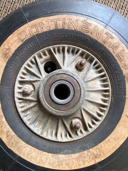 AUTHENTIC WW2 GERMAN FIGHTER AIRCRAFT MESSERSCHMITT BF109 TAIL WHEEL-ALSO USED ON THE FOEKE WULF 190