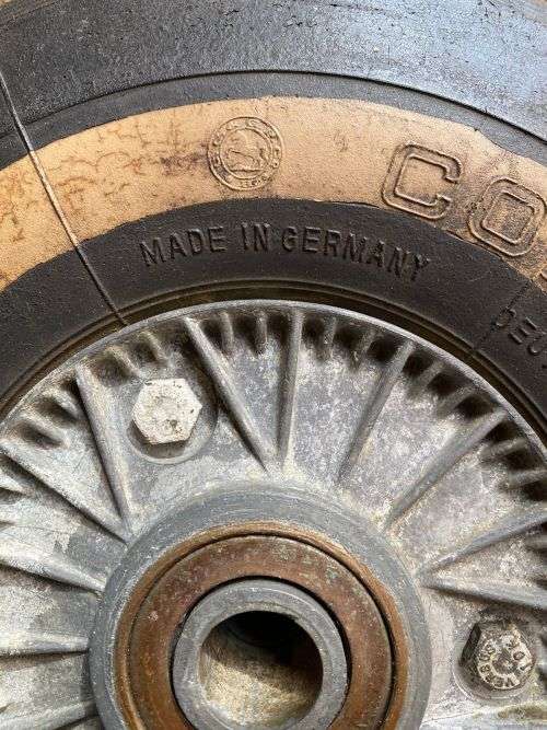 AUTHENTIC WW2 GERMAN FIGHTER AIRCRAFT MESSERSCHMITT BF109 TAIL WHEEL-ALSO USED ON THE FOEKE WULF 190