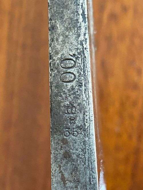 BOER WAR-BRITISH ROYAL NAVY 1901 PATTERN CUTLASS LEATHER TOOLED SCABBARD-MADE BY MOLE BIRMINGHAM-OVE