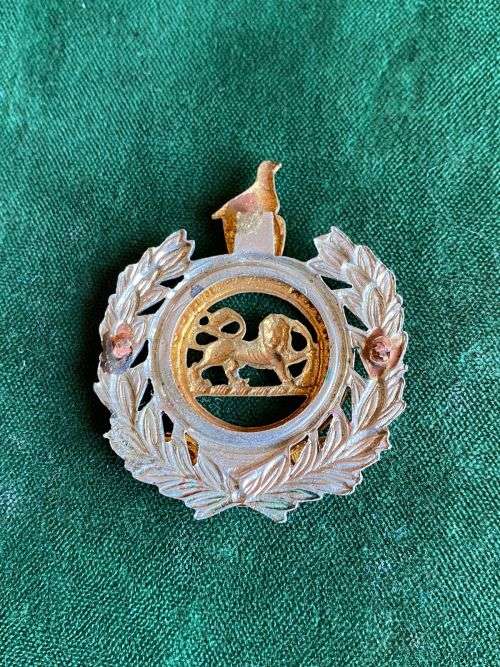 SOUTHERN RHODESIA CORPS OF ENGINEERS OTHER RANKS CAP BADGE-1949-56- NO LUGS
