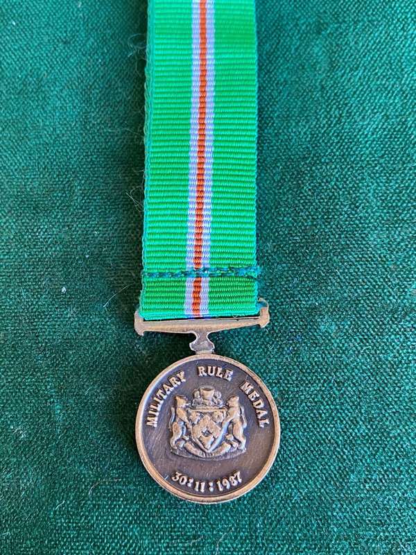 TRANSKEI-MINIATURE MILITARY RULE MEDAL