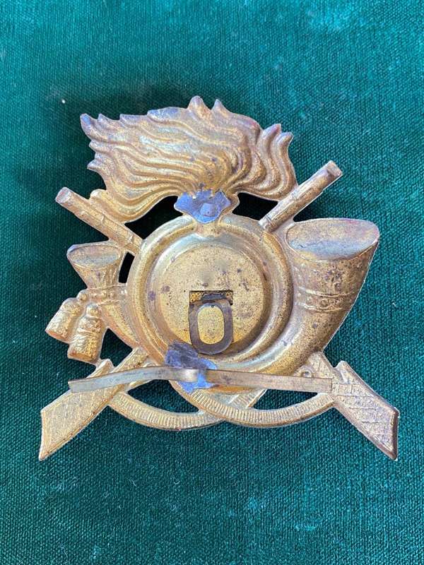 WW2 ITALIAN,BERSAGLIERE CAP BADGE- 2 LUGS