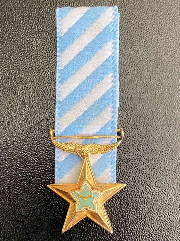 GUARANTEED ORIGINAL MINIATURE AD ASTRA DECORATION (AAD) 1991-FLYING SKILLS-SILVER MARKED