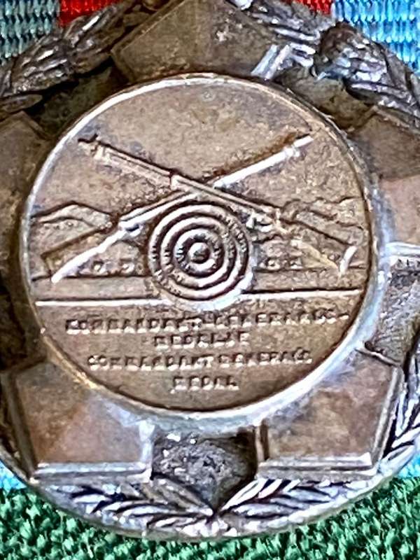 ORIGINAL MINIATURE COMMANDANT GENERALS MEDAL-SILVER AND SA MINT MARKINGS 1965-75 (SKILLS-SHOOTING)SC