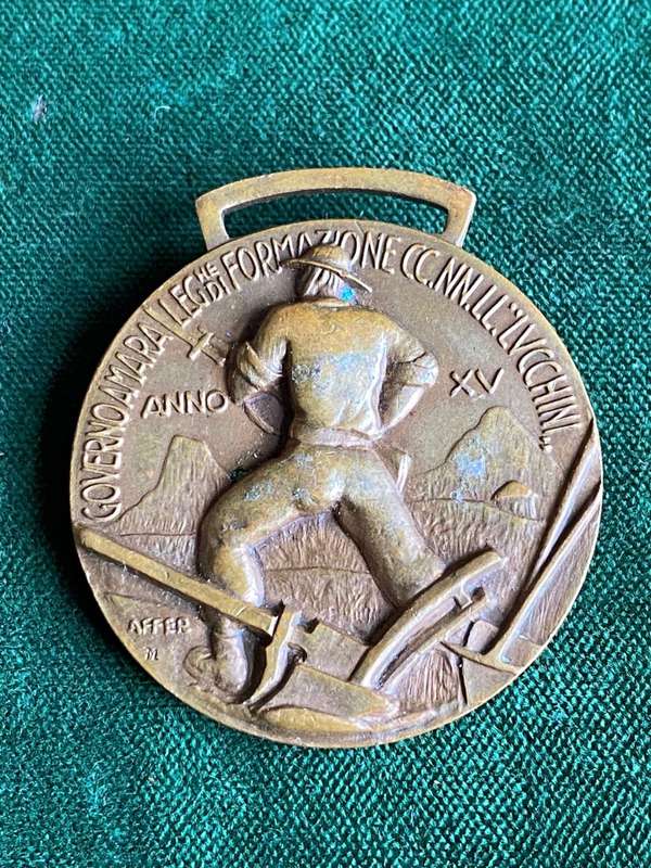 ITALIAN WW2,FASCIST,COLONIAL MERIT MEDAL-DIAMETER 38 MM