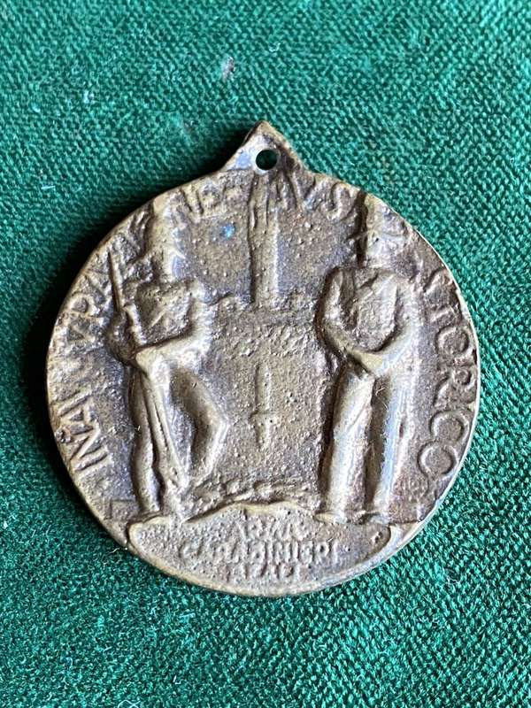 ITALIAN WW2 DECORATION FOR RETIRED MEMBERS OF THE NATIONAL CARABINIERI ASSOSIATION OF ITALY-1937-THE
