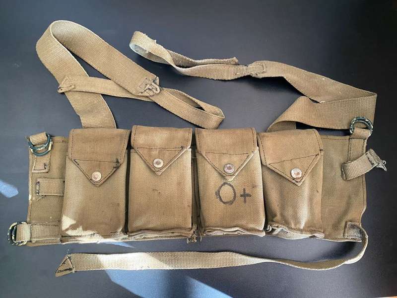 RHODESIAN FEREDAY AND SONS,SALISBURY-4 POCKET CHEST WEBBING,COMBAT USED,BUT GOOD AND COMPLETE CONDIT