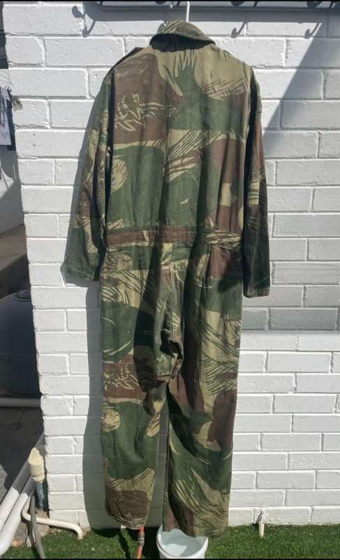 RHODESIAN HELICOPTER PILOTS OVERALL WITH PARATROOPER WING-WORN 1960`S-1980-FIRST ONE I EVER HAD WITH