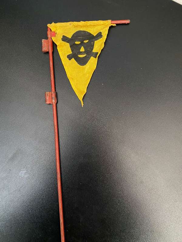 Original German WW2 Landmine Marker/Warning Flag (Saltz Spurfahnchen) 51cm Length
