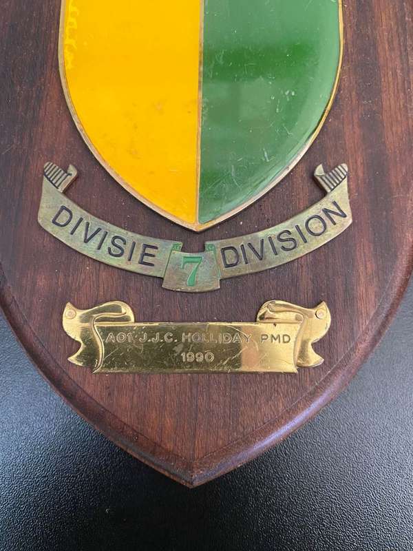 2X PLAQUES WHO BELONGED TO AO1 J.J.C. HOLLIDAY PMD
