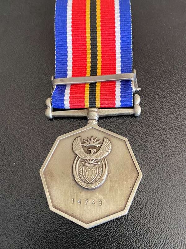 TSHUMELO IKATELAHO MEDAL-SANDF-FULL SIZE -NUMBERED