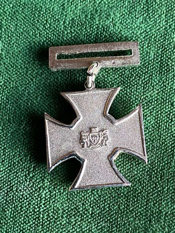 MINIATURE VENDA GALLANTRY CROSS IN SILVER(GCS)FOR BRAVERY