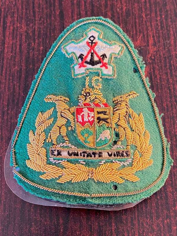 DIVISION WARRANT OFFICER OF THE SADF RANK BADGE-BULLION EMBROIDERED