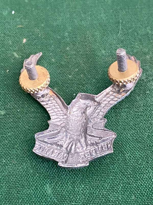 SWA AIR FORCE OXIDISED SILVER CAP BADGE- 2X SCREW LUGS