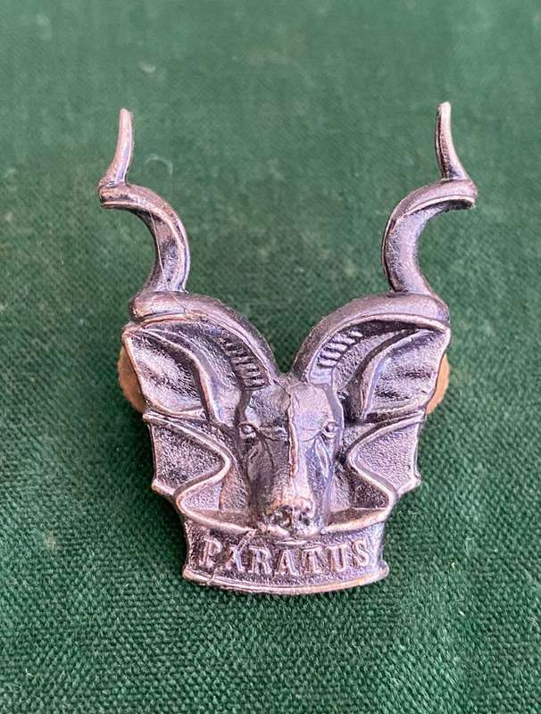 SWA AREA FORCE-OXIDISED SILVER CAP BADGE- 2X SCREW LUGS