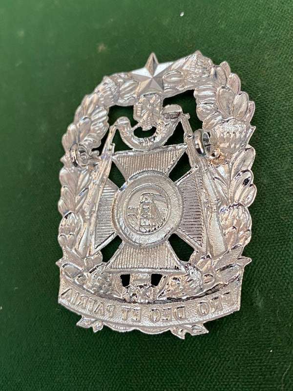 WITWATERSRAND RIFLES KILMARNOCK BONNET BADGE -POST 1964- 2 LUGS
