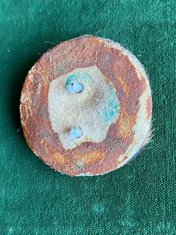 REGIMENT ERONGO 2ND TYPE CAP BADGE-WORN POST 1973-SCARCE WITH BACKING